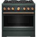  KitchenAid 36-inch, 5.1 cu. ft. Freestanding Commercial-Style Dual-Fuel Range with Even-Heat™ True Convection KFDS936SJP IMAGE 3