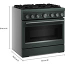  KitchenAid 36-inch, 5.1 cu. ft. Freestanding Commercial-Style Dual-Fuel Range with Even-Heat™ True Convection KFDS936SJP IMAGE 8