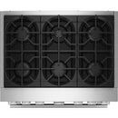  KitchenAid 36-inch, 5.1 cu. ft. Freestanding Commercial-Style Dual-Fuel Range with Even-Heat™ True Convection KFDS936SSC IMAGE 6