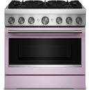  KitchenAid 36-inch, 5.1 cu. ft. Freestanding Commercial-Style Dual-Fuel Range with Even-Heat™ True Convection KFDS936SWF IMAGE 9
