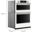 KitchenAid 30-inch Built-in Combination Wall Oven with Microwave Oven with Convection Technology KOEC730SWH IMAGE 5