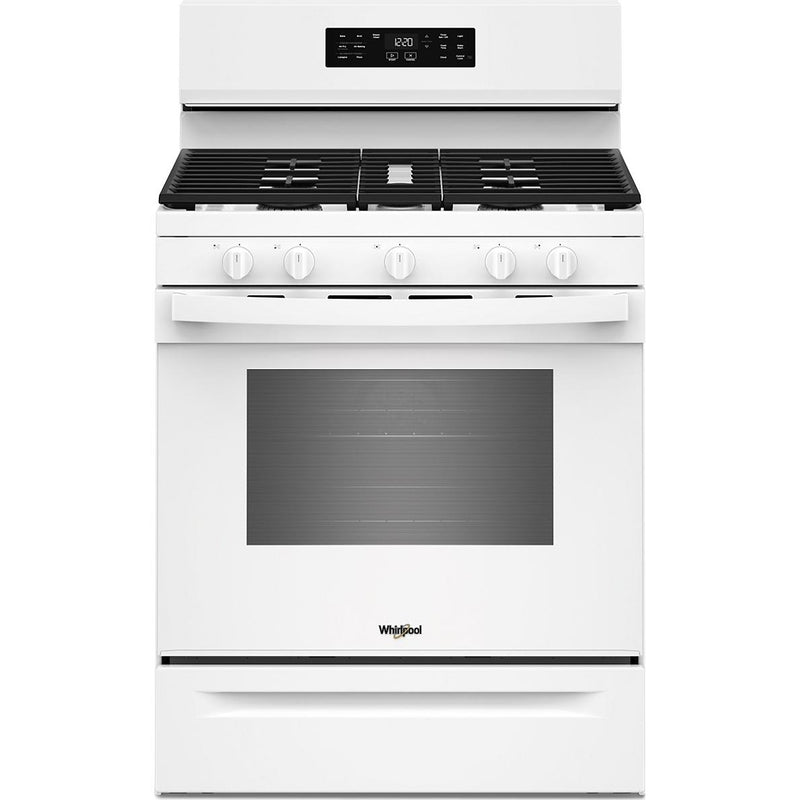  Whirlpool 30-inch Gas Range with Air Cooking Technology and Steam Clean WFGS4530SW IMAGE 1