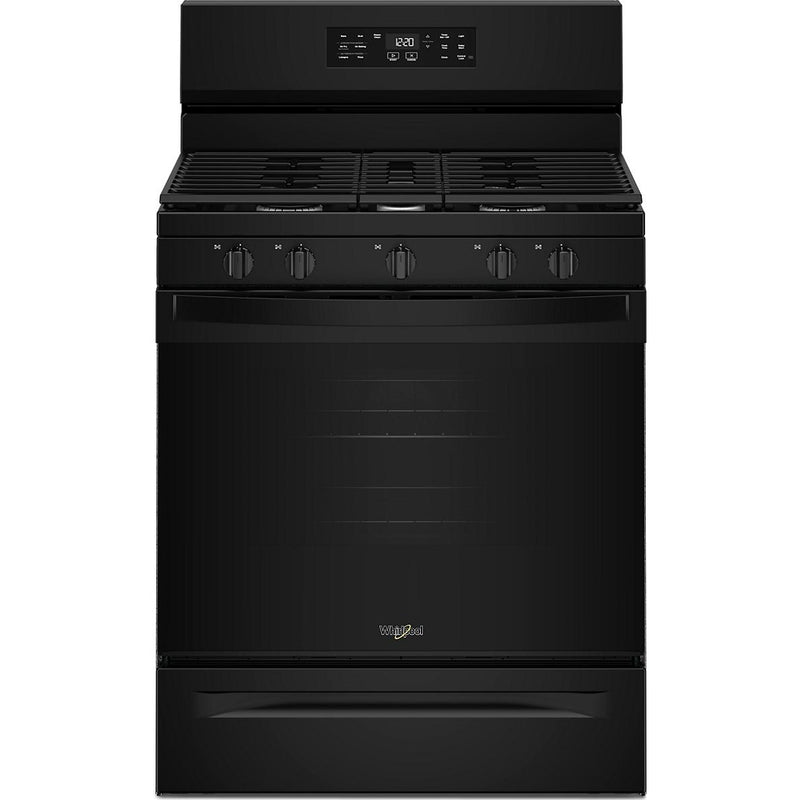  Whirlpool 30-inch Gas Range with Air Cooking Technology and Steam Clean WFGS4530SB IMAGE 1