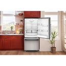 KitchenAid 30-inch, 18.7 cu. ft. Freestanding Bottom Freezer Refrigerator with Full-Width Pantry Drawer KRBR130SPS IMAGE 7
