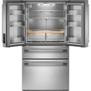  KitchenAid 36-inch, 30 cu. ft. French 3-Door Refrigerator with Interior Water Dispenser and Ice Maker KRMF336SPS IMAGE 2