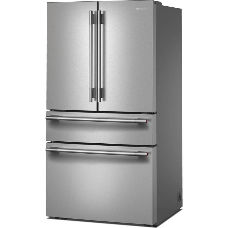  KitchenAid 36-inch, 30 cu. ft. French 3-Door Refrigerator with Interior Water Dispenser and Ice Maker KRMF336SPS IMAGE 4