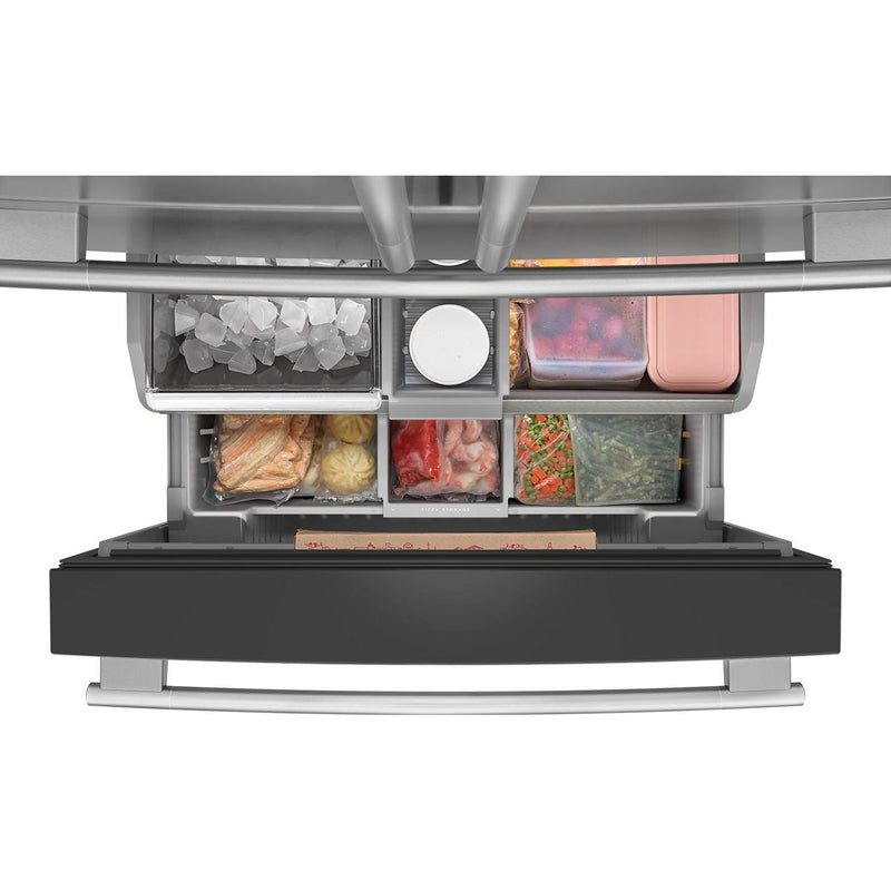  KitchenAid 36-inch, 30 cu. ft. French 3-Door Refrigerator with Interior Water Dispenser and Ice Maker KRMF336SPS IMAGE 9