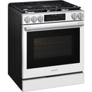 Samsung 30-inch Slide-in Gas Range with Wi-Fi NSG90H60SWAA IMAGE 2