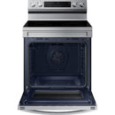  Samsung 6.3 cu. ft. Electric Freestanding Range Fan Convection Oven with Air Fry NE63F6510SR/AC IMAGE 3