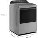  Whirlpool 7.5 cu. ft. Smart Electric Top Load Dryer with Steam Iron and AI Dry YWED8509TR IMAGE 7