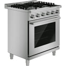  Bosch 500 Series 30-inch Freestanding Gas Range with Double Ring Burner HGS5057UC IMAGE 3