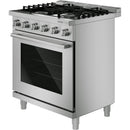  Bosch 500 Series 30-inch Freestanding Gas Range with Double Ring Burner HGS5057UC IMAGE 4