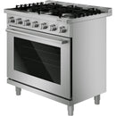  Bosch 500 Series 36-inch Freestanding Gas Range with 5 Burners HGS5657UC IMAGE 4