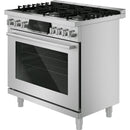  Bosch 800 Series 36-inch Freestanding Gas Range with 6 Burners HGS8657UC IMAGE 4
