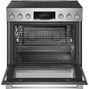  Bosch 800 Series 36-inch Freestanding Induction Range with 5 Elements HIS8657C IMAGE 2