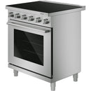  Bosch 500 Series 30-inch Freestanding Induction Range with 4 Elements HIS5057C IMAGE 4