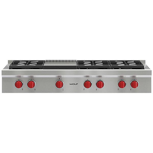 Wolf 48-inch Gas Rangetop SRT486G-LP IMAGE 1