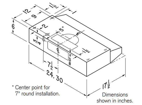 BU224SF-BROAN UNDER CABINET VENT