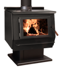 Blaze King King 40 Parlor Wood Stove - Leg Kit/Black Painted Door