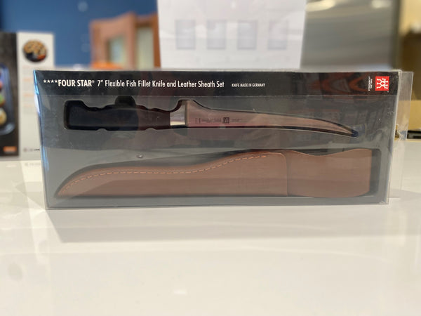 Zwilling 35111-002 7 Inch Flexible Knife Set High Carbon Steel with Leather Sheath
