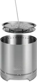 NWFPLTI-SS - Napoleon Large Timberwolf® Smokeless Fire Pit-BURN WOOD, CHARCOAL OR PELLETS !!!