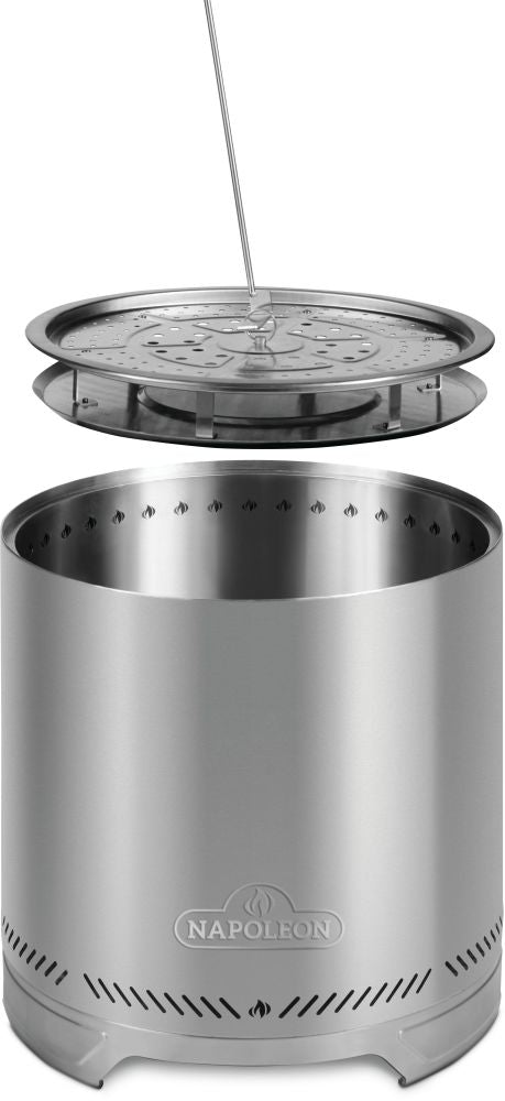 NWFPLTI-SS - Napoleon Large Timberwolf® Smokeless Fire Pit-BURN WOOD, CHARCOAL OR PELLETS !!!