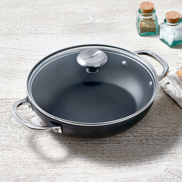 LE CREUSET Toughened Nonstick Pro Braiser WITH LID