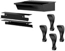 OA10226 • BLACK CAST IRON TRADITIONAL LEGS WITH ASH DRAWER