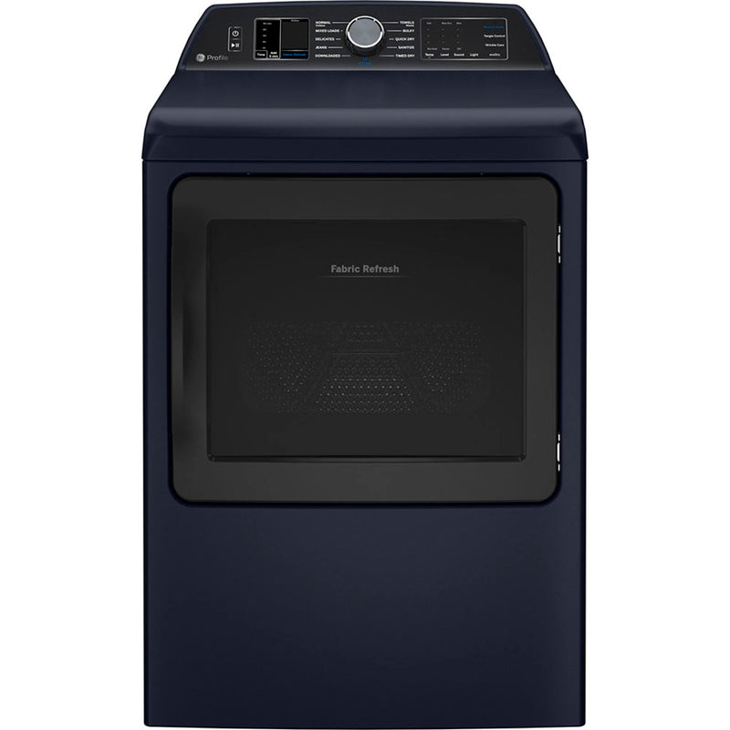 GE Profile 7.3 Cu Ft Smart Electric Dryer Sapphire Blue- PTD90EBMTRS