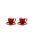LE CREUSET CAPPUCICINO CUPS/SAUCER SET OF 2. (MINIMALIST COLLECTION) CAPPUCIINON CUPS/SAUCER SET OF 2.ST00685