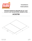 AC02788 HEARTH PAD-54" (137 cm) D x 46 3/4" (119 cm) W