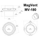 MV-180 self-Aligning Magnetic Dryer Vent Coupling