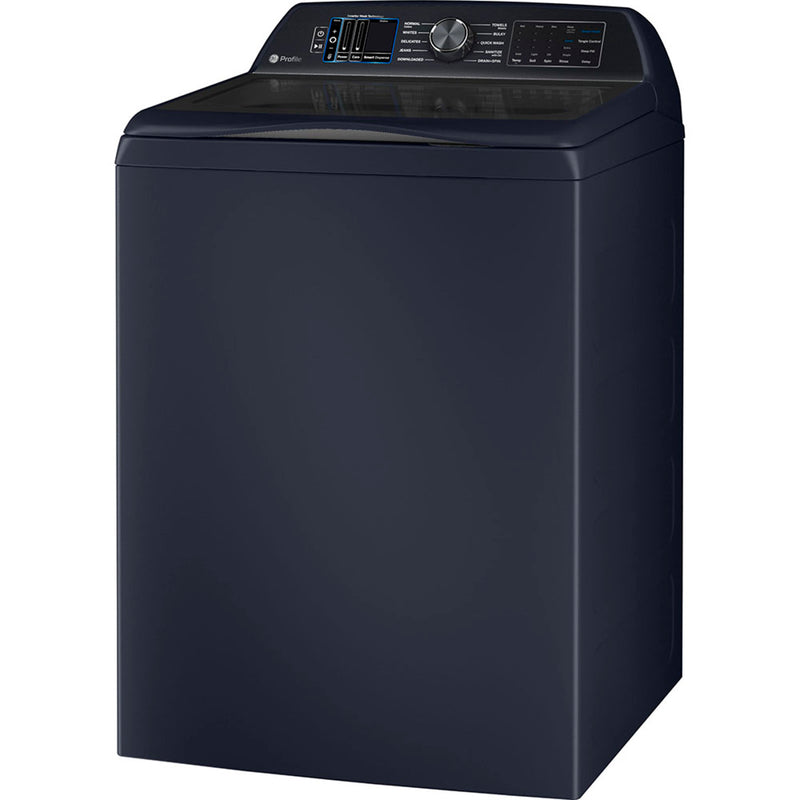 GE Profile 6.2 Cu Ft (IEC) Washer with Smarter Wash Technology Sapphire Blue- PTW900BPTRS