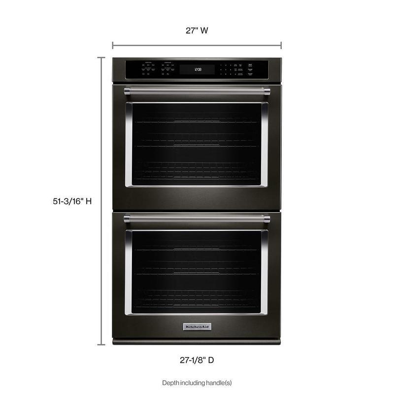 KitchenAid 27" Double Wall Oven with Even-Heat™ True Convection  KODE507EBS